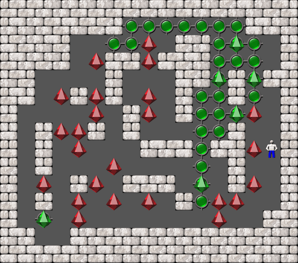 Сокобан More Bugs collections уровень 166